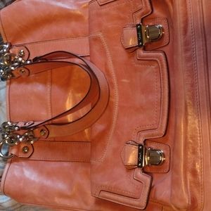 $$⬇️Coach Poppy pushlock North/South tote bag